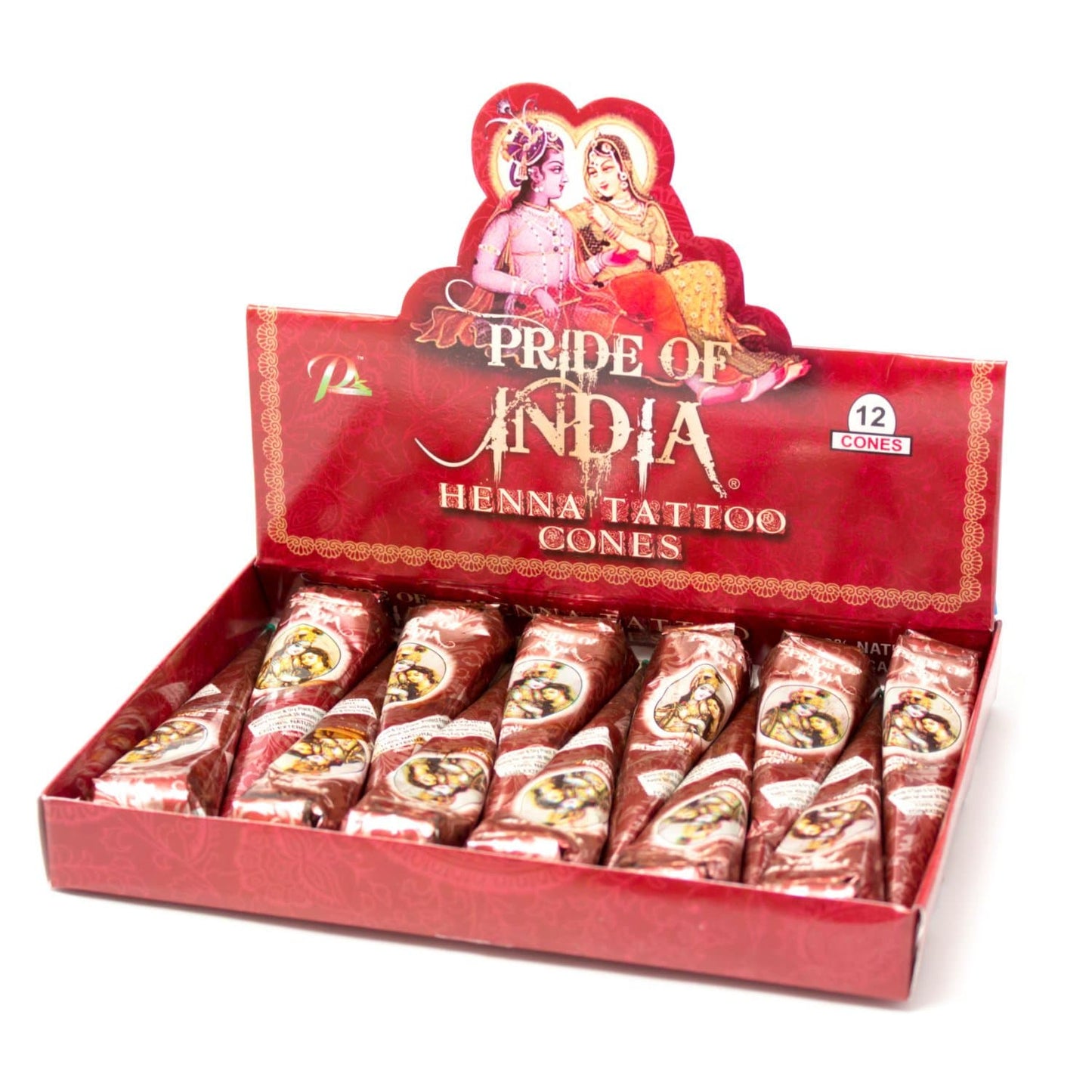 Herbal Henna Tattoo Mehendi Paste - BUY 12 GET 12 FREE  - 1.25oz Tube (100% Natural)